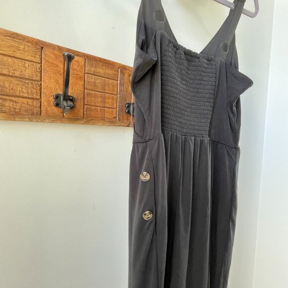 Dex Black Wide Leg Jumpsuit - Picture 2 of 9